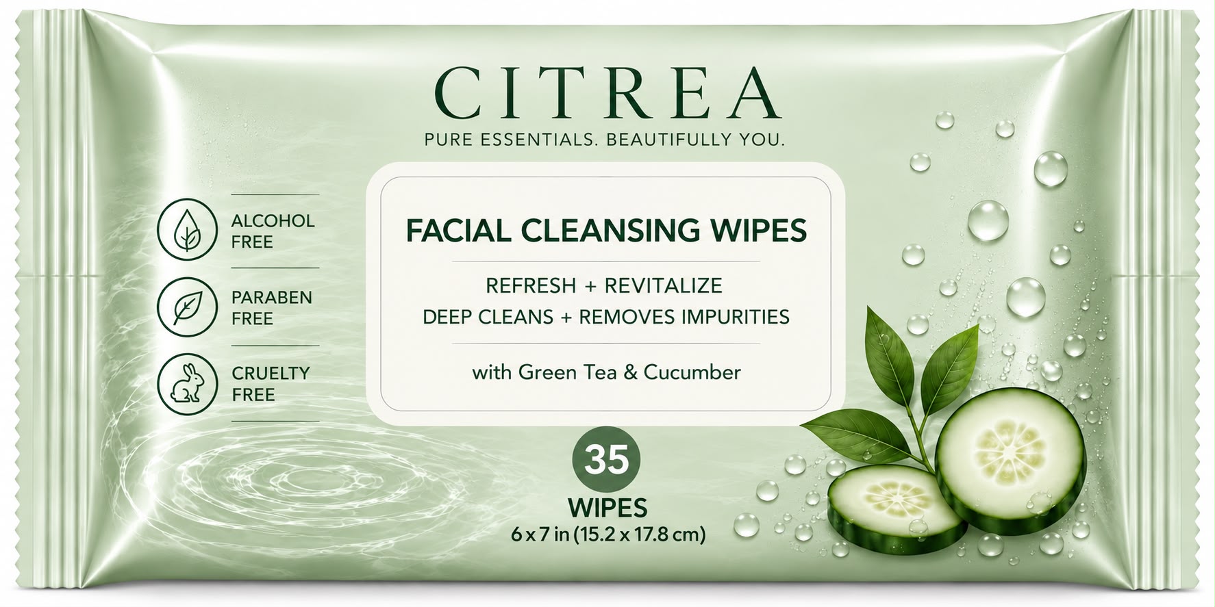 Citrea Cleansing Facial Wipes
