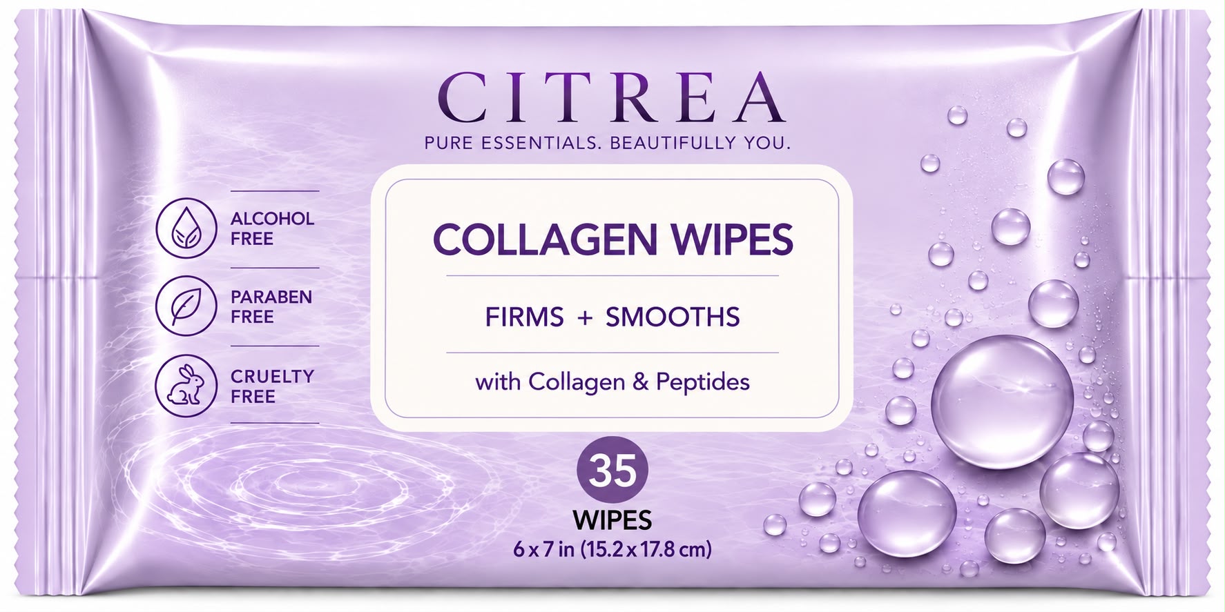 Citrea Collagen Facial Wipes