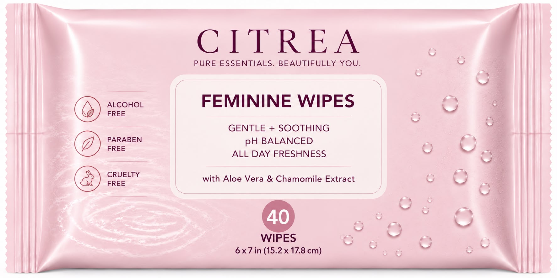 Citrea Feminine Wipes
