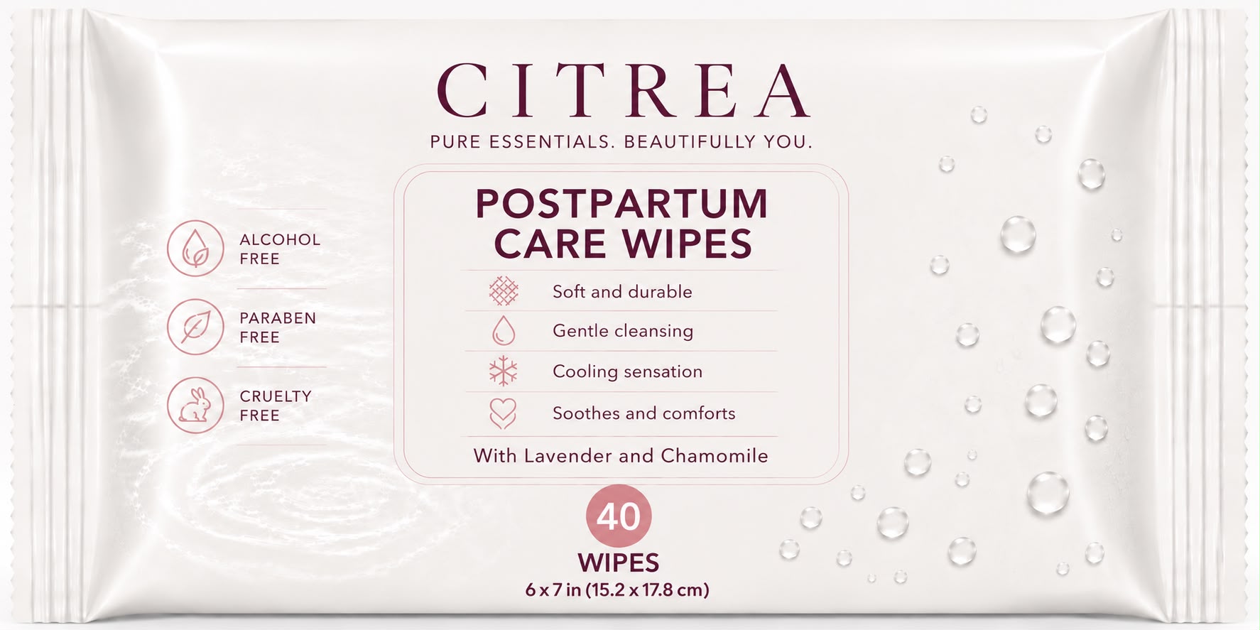 Citrea Postpartum Care Wipes